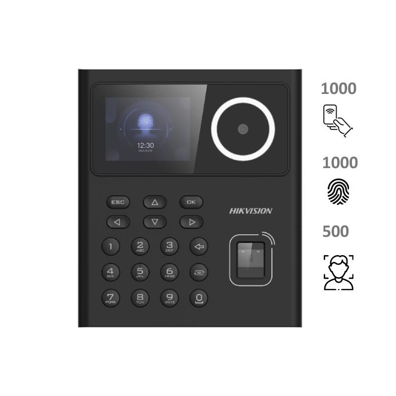 Control de acceso y asistencia Hikvision DS-K1T320EFX facial con huella en Ibarra e Imbabura